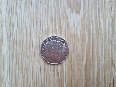 Mrs Tiggywinkle 50p Coin Beatrix Potter 2016 • £1.75