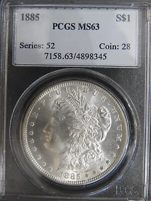 1885 Morgan Silver Dollar MS63 • $89.50