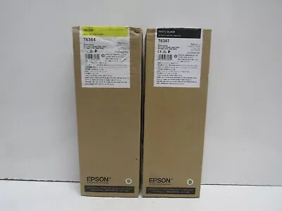 Lot Of 2! Genuine Epson T6361/t6364 (stylus Pro 7700) Ink Cartridge • $99.99