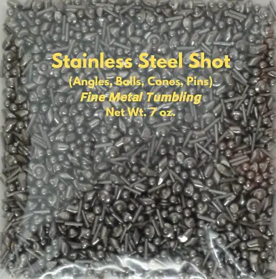 $10.49 • Buy Stainless Steel Shot (4 Way), Tumbler Media For Burnishing Metal, Jewelry