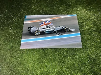 LEWIS HAMILTON FORMULA ONE MERCEDES GENUINE HAND SIGNED AUTHENTIC COA 12x8 • £74.99