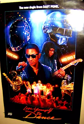 DAFT PUNK Original Promo Poster For Lose Yourself To Dance Colublia Very COOL • $45