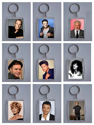 Music Male Singers / Female Singers / Groups  Photo Keyring  • £1.94