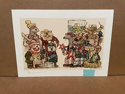 Emett Otter's Bug-Band Christmas Art Print  7x5 Jim Henson Muppets Mint OOP • $99.99