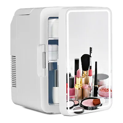 ELECWISH Mini Fridge 8L/10L Skincare Refrigerator Cooler W/ LED Lighting Mirror • $79.99