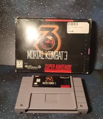 Mortal Kombat 3 (Super Nintendo Entertainment System 1995) Slightly Damaged Box • $23.50