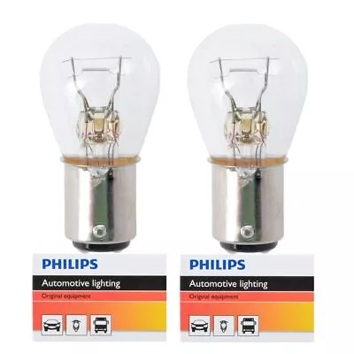 2 Pc Philips Tail Light Bulbs For Volvo 240 244 245 740 745 760 940 S40 V50 Og • $9.62