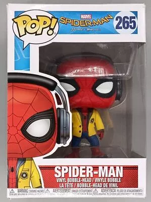 Funko POP #265 SpiderMan (Headphones) Marvel SpiderMan Homecoming Damaged Box • £29.99