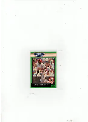 1989 Vince Coleman Starting Lineup Card Free Shipping (A-2025) • $3.95