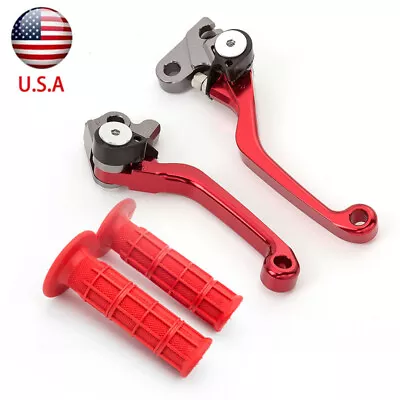 For Honda CR80R CR85R 1998-2007 CRF150R 2007-2022 Brake Clutch Levers Grips Red • $37.99