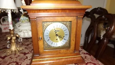 Vintage Howard Miller Chime Mantel Clock Large Side Windows Works Great! • $1100