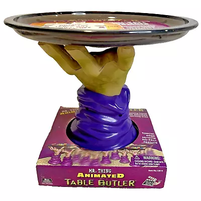 Halloween Animatronic Mr. Thing Hand Table Butler Scary Moving Serving Tray 2004 • $14.95