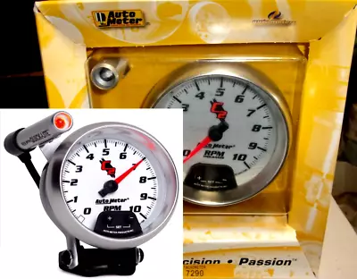 Autometer 7290 C2 3-3/4  MINI MONSTER Pedestal TACHOMETER W/ Shift Light 10K RPM • $219.99