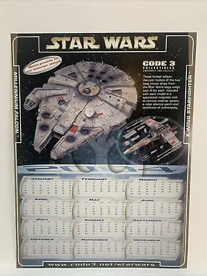 Star Wars Fan Club Code 3 Die-Cast Promo Calendar 2004 With Pop Up Panels • £14.45