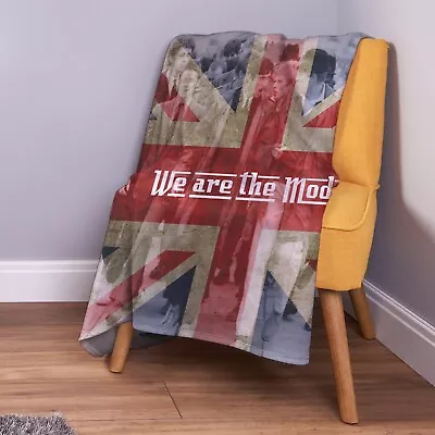 We Are The MODS Union Jack Design Soft Fleece Throw Blanket • £33.99