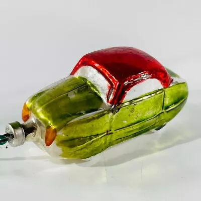 Vintage Australia Mercury Glass VW Car Christmas Ornaments Red/Green Nice • $15.96