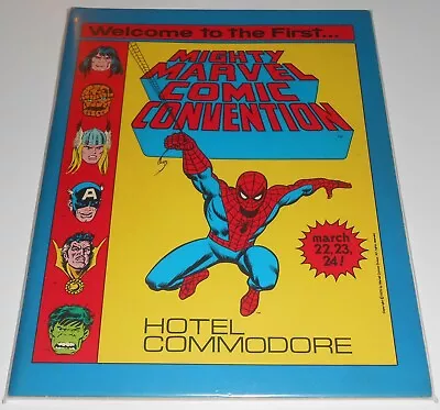 MARVEL UK COMIC CONVENTION 1975 Vintage Booklet Stan Lee Bullpen Spider-man Hulk • $252.65