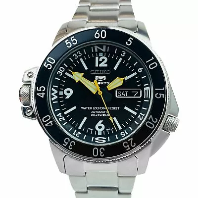 £239.99 • Buy Seiko 5 Mens Sports Automatic Black Dial Stainless Steel  Watch SKZ211K1