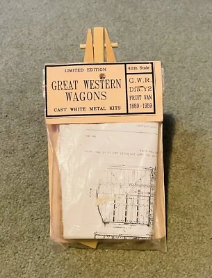 £29.99 • Buy Great Western Wagons OO Gauge Limited Edition Cast White Metal G.W.R Fruit Van