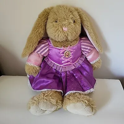£6.99 • Buy Build A Bear Beige Rabbit Bunny In Pink Princess Rapunzel Dress Large