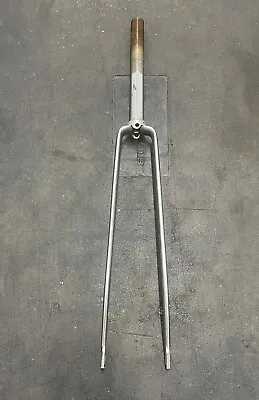 Vintage Road Bicycle Fork 1  Threaded Chrome Steel Bike Parts 27” Lightweight • $34.99