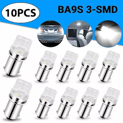 10X BA9S White LED Car Instrument Panel Gauge Dash Interior Light Bulbs 1815 T4W • $8.98