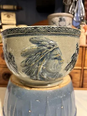 Antique Old Sleepy Eye Pottery Monmouth IL Salt Bowl • $340
