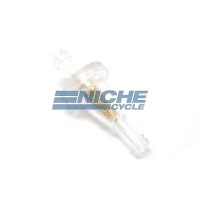 Universal Motorcycle ATV Scooter 5/16  Fuel Filter Clear Inline Brass 2.12  Long • $3