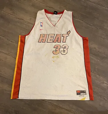 Alonzo Mourning Miami Heat Men's Basketball Jersey Size XXL Nike White Sewn • $17.57