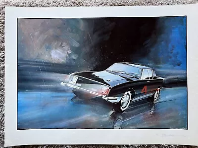 $175 • Buy Raymond Loewy Avanti Studebaker Signed & Numbered Print 1979