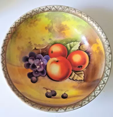 £5.49 • Buy VINTAGE FRUIT CHINA HAND PAINTED Japanese Porcelain Bowl / 22 Cm