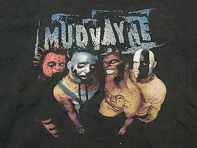 Vintage Y2K 2001 Mudvayne Tour Concert Metal Rock Band Double Sided T Shirt 2XL  • $49.99