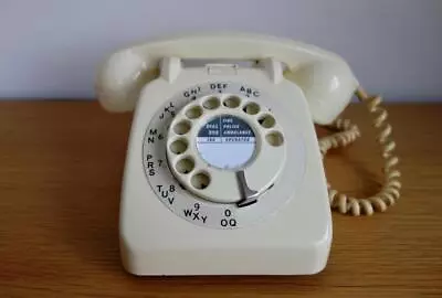 Lovely Classic Vintage Ivory 706l Gpo Dial Telephone Introduced 1959 • £30