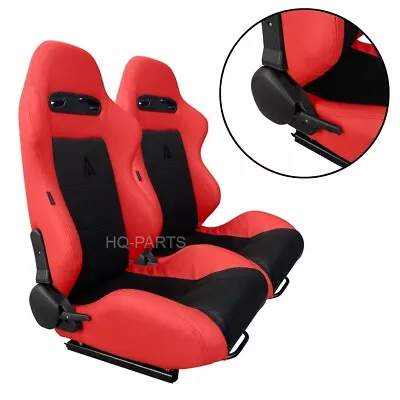 2 X Tanaka Red & Black Racing Seats For Ford Mustang Cobra • $307.99