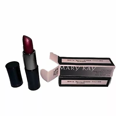 Lot Of 2 New Mary Kay APPLE BERRY Creme Lipstick .13 Oz. Full Size Pomme Frutée • $34.99