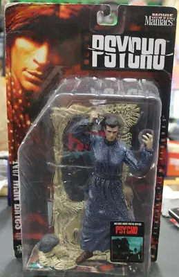 McFarlane Movie Maniacs Series 2 Psycho Norman Bates Figure W/ Poster Horror New • $9.99