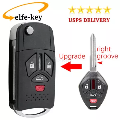 4B Flip Fob Key Shell Case For Mitsubishi Eclipse 2007 2008 2009 2010 2011 2012 • $9.89