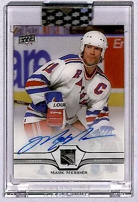 2020-21 UD Clear Cut Mark Messier Auto #CC-MM MISCUT New York Rangers • $181.74