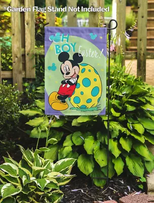 Oh Boy Easter Mickey Mouse House Flag Garden Flag. • $25.99