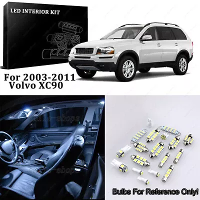 Error Free White 18pcs Interior LED Light Package Kit For 2003-2011 Volvo XC90 • $12.34