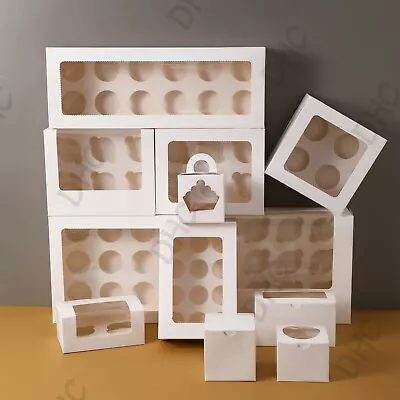 Cupcake Boxes 1. 2 .4.6. 12 .24 Hole And Mini 12 24  Window  • $18