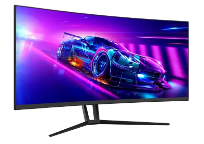 $599 • Buy QSM 35  Curved UWQHD Ultrawide 120Hz 6ms Gaming And Office Monitor (3440 × 1440)