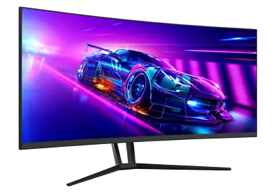 $555 • Buy QSM 35  Curved UWQHD Ultrawide 120Hz 6ms Gaming And Office Monitor (3440 × 1440)