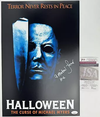 A MICHAEL LERNER Signed 12x18 Poster HALLOWEEN 6 The Curse Of Michael Myers JSA • $69.99