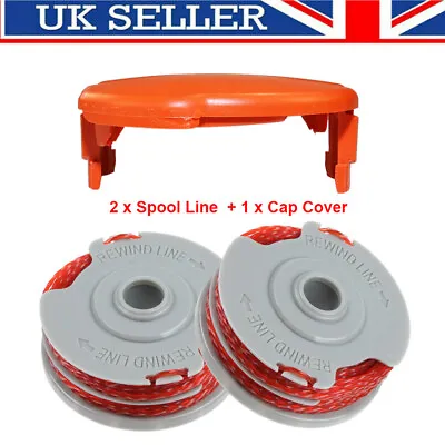 £7.89 • Buy 2 X Strimmer Trimmer Spool & Line +1 X Cover For Flymo Power Trim 500 / 500 XT