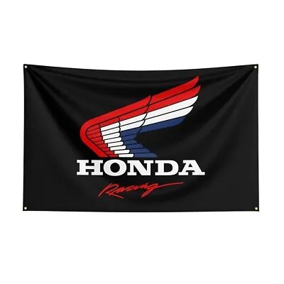 Banner Honda Racing Flag Garage Sign Ft Car Wall Show Motorcycle Decor 3x5 Cave • $14.99
