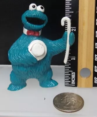 Vintage TAP DANCING COOKIE MONSTER Tara Toy PVC Muppets SESAME STREET Hat CANE • $7.94