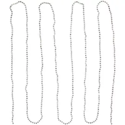 Northlight Shiny Metallic Faceted Silver Beaded Christmas Garland 15' X 6mm • $11.49