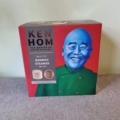 KEN HOM • Excellence 2-Tier Authentic Chinese Bamboo Steamer • 20cm • £13.95