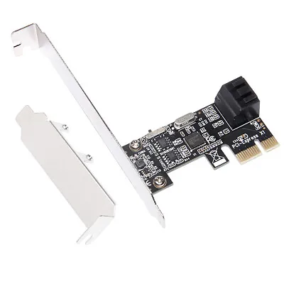 PCI Express PCIe To SATA3.0 2-Port SATA III Expansion Controller Adapter Card 6G • $13.90